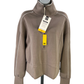 Member's Mark Women's Gray Sandwash Half Zip Pullover Jacket - M