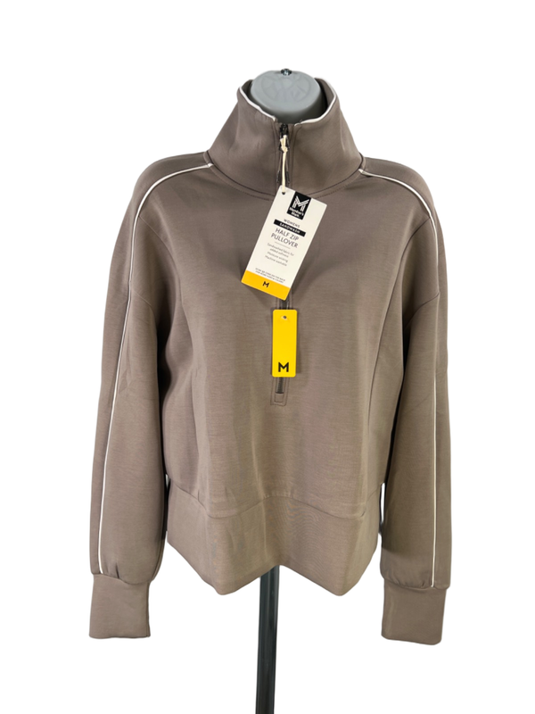 Member's Mark Women's Gray Sandwash Half Zip Pullover Jacket - M