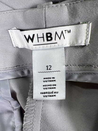 White House Black Market Women's Gray Straight Leg Dress Pants - 12 image 3