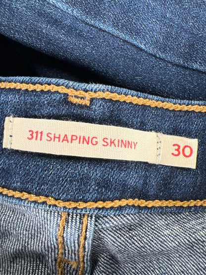Levi's Women's Dark Wash 311 Shaping Skinny Mid Rise Denim Jeans - 30 image 3