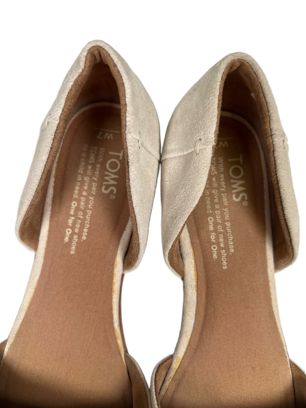 Toms Women's Ivory White Jutti D'orsay Slip On Flats - 7 image 3