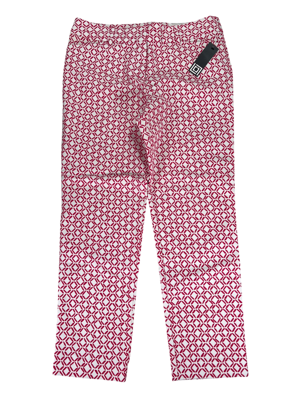 Liz Claiborne Women's Pink/White Emma Ankle Dress Pants - 6