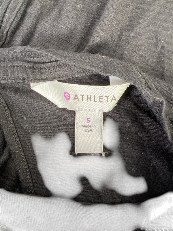 Athleta Women’s Black Short Sleeve Openback T-Shirt - S image 3
