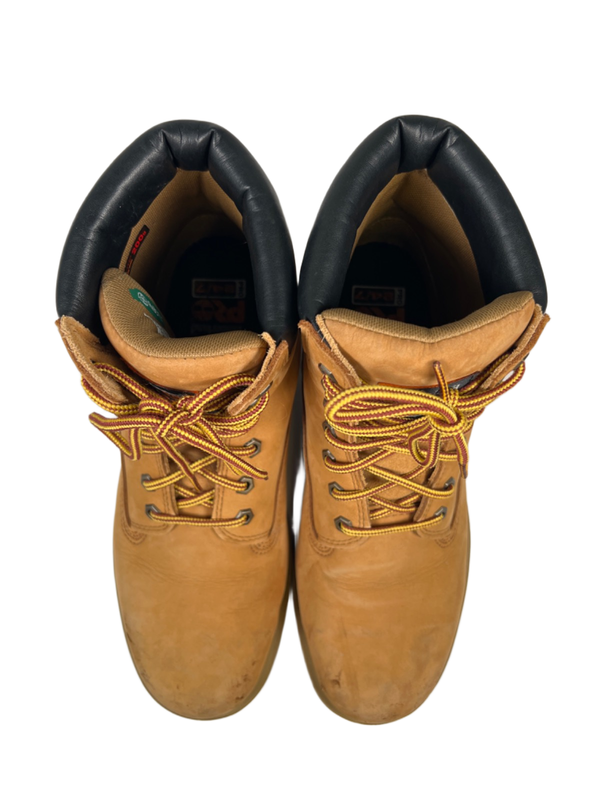 Timberland Men's Tan Leather Pro 24/7 Steel-Toe Waterproof Work Boots - 10.5 image 3