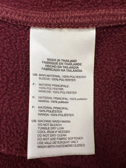 Adidas Men's Burgundy/Gray Climawarm Heather Full Zip Jacket - L image 4