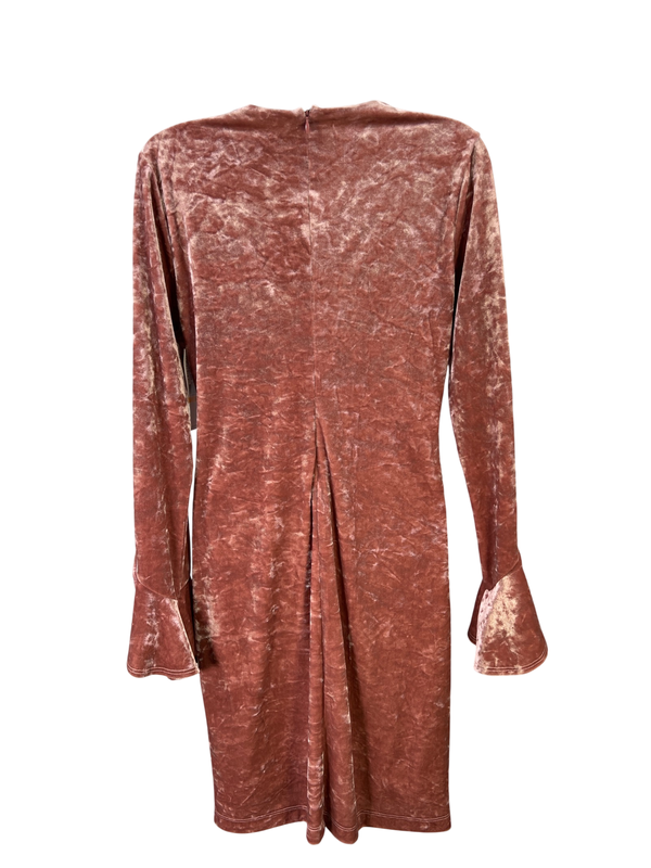 Karen Kane Women's Pink La Vie En Rose Crush Velour Dress - S image 2