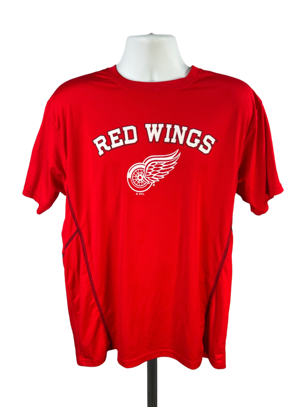 NHL Men’s Red Detroit Red Wings Hockey Short Sleeve Athletic T-Shirt - XL