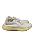 adidas Yeezy Men's White/Cream Boost 350 V2 Lace Up Sneakers - 9.5
