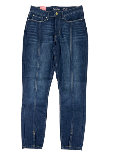 Levi's Women's Blue Signature Dark Wash High Rise Ankle Skinny Jeans - 10
