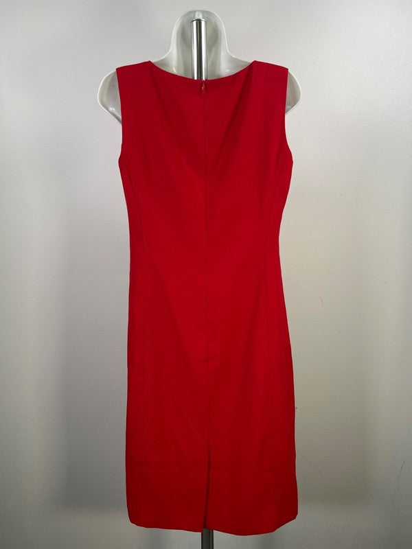 Coldwater Creek Women’s Red Sleeveless Sheath Dress W/Jacket - 6 image 4