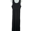 Chico's Women's Black Sleeveless Tiered Maxi Dress - 1/US M