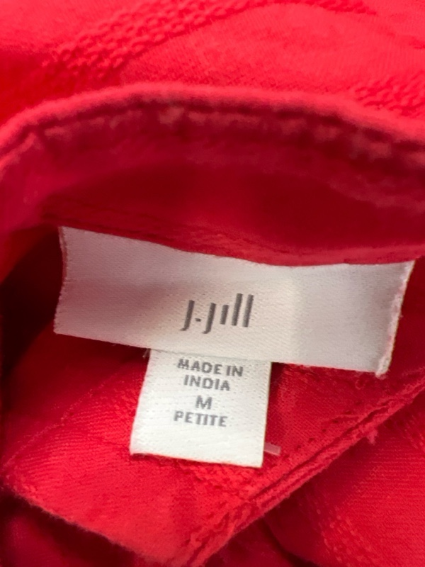 J.Jill Women's Red Sleeveless V-Neck Blouse - M Petite image 3