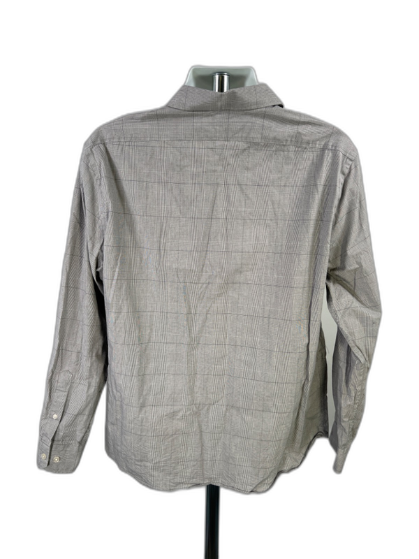 Banana Republic Men's Gray Plaid Untucked Fit Button Up Shirt - XL image 2