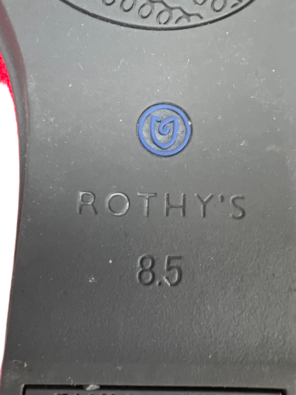 Rothy's Women's Red/Blue Knit Texture Breathable Slip On Flats - 8.5 image 7
