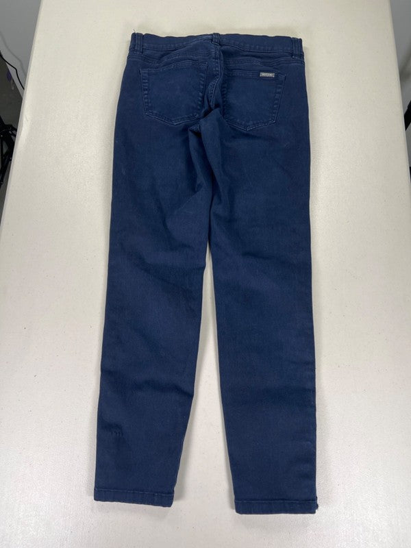 White House Black Market Women's Blue Skimmer Button Ankle Jeans - 2 image 2