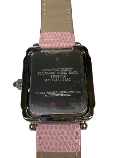 Pink Panther Women's Pink Leather 40th Anniversary Wrist Watch - Working W/Box image 5