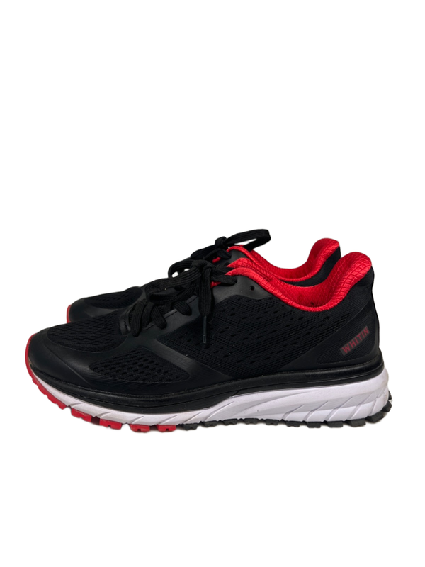 WHITIN Women's Black/Red Mesh Lace Up Athletic Sneakers - 39/US 9 image 5