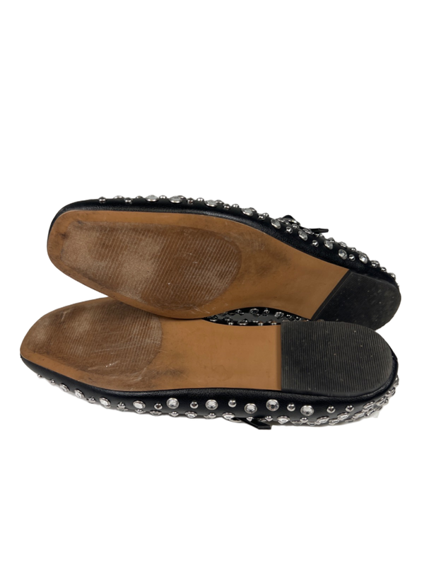 Steve Madden Women's Black Maple Rhinestone Mary Jane Ballet Flats - 8 image 8