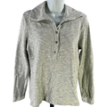 Pure J.Jill Women's Blue Long Sleeve Henley Pullover Sweater - S