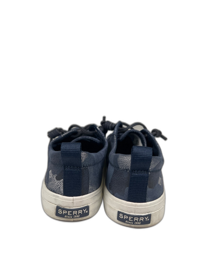 Sperry Women's Blue Metallic Crest Vibe Camo Slip On Sneakers - 8 image 4