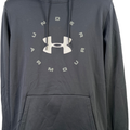 Under Armour Men’s Black Fleece Lined Circle ColdGear Pullover Sweatshirt - L