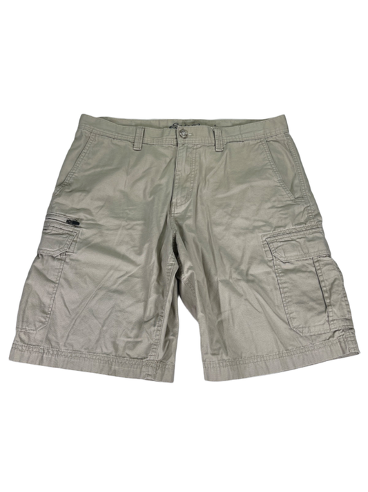 Eddie Bauer Men's Tan Cargo Travel Shorts - 35