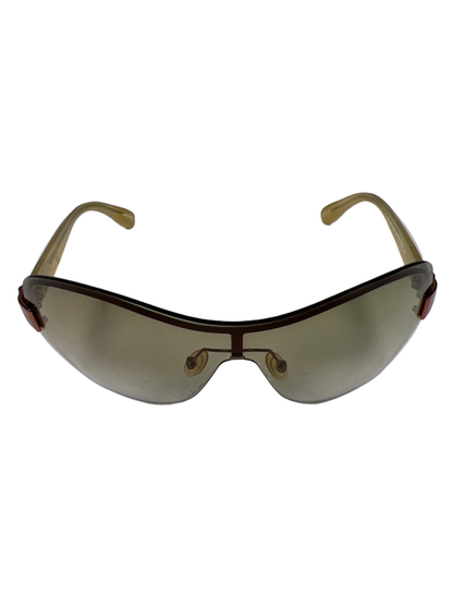 Marc by Marc Jacob Women's Brown Shield Aviator Sunglasses W/ Case image 6