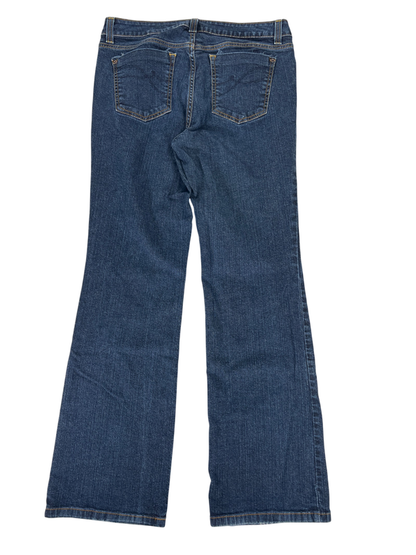 DKNY Women's Dark Wash Cotton Blend Slight Bootcut Jeans - 12 Regular image 2