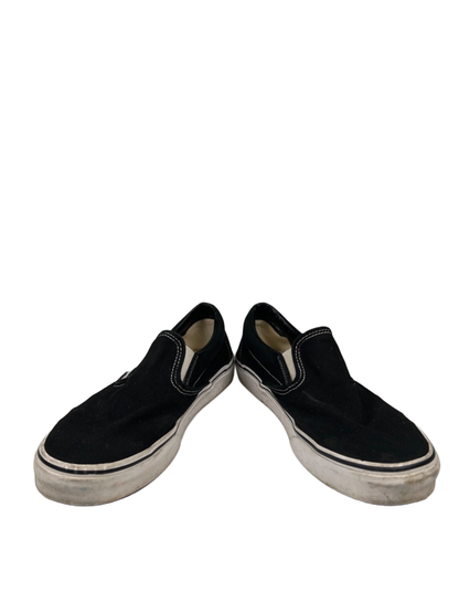 Vans Women's Black/White Classic Slip On Skating Shoes - 8.5 image 6