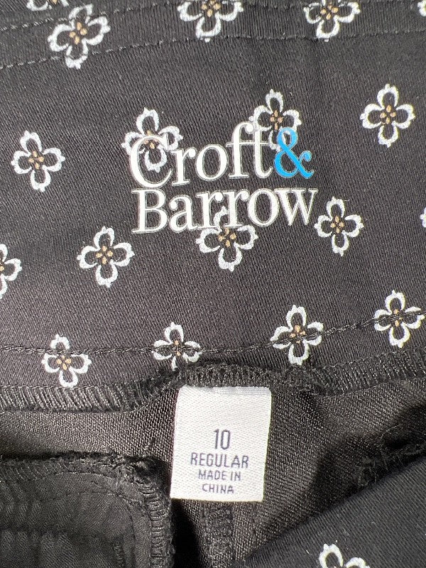 Croft and Barrow Women's Black Effortless Stretch Ankle Pants - 10 image 3