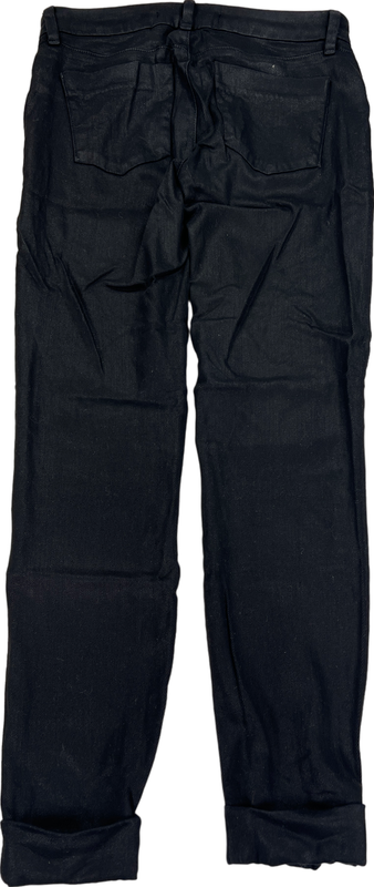 J Brand Women’s Black Shimmer Cuffed Ankle Skinny Jeans - 26 image 2
