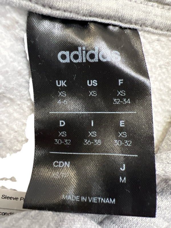 adidas Women's Gray Long Sleeve Pullover Sweatshirt - XS image 3