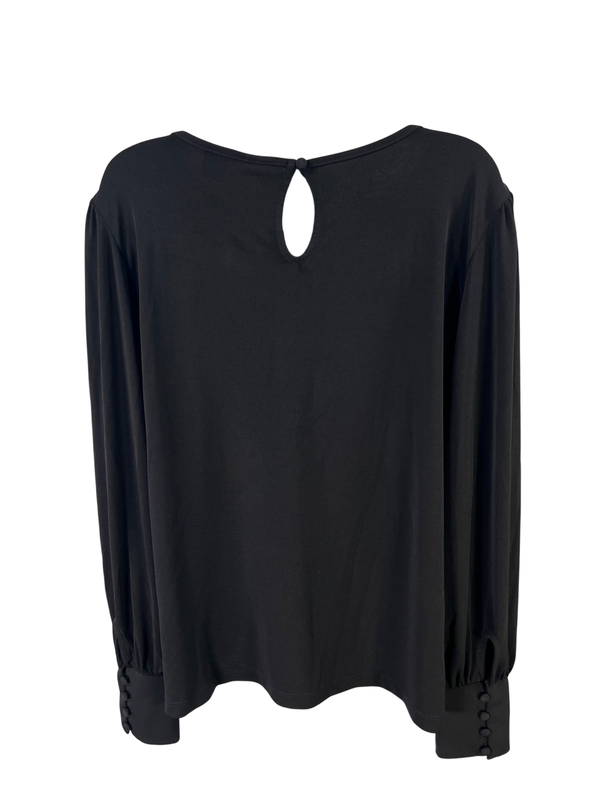 Tahari Women's Black Long Sleeve Blouse - XL image 2