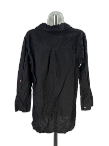 Tommy Bahama Women's Black Long Sleeve Pullover Tunic Shirt - S image 2