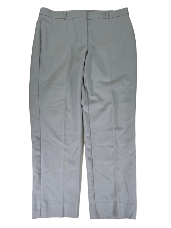 White House Black Market Women's Gray Straight Leg Dress Pants - 12