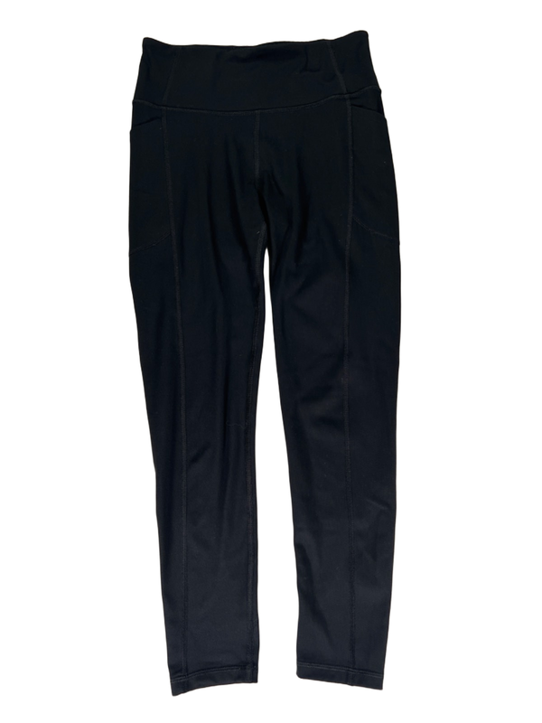 Victoria's Secret Women's Black Side Pocket Athletic Cropped Ankle Leggings - 6