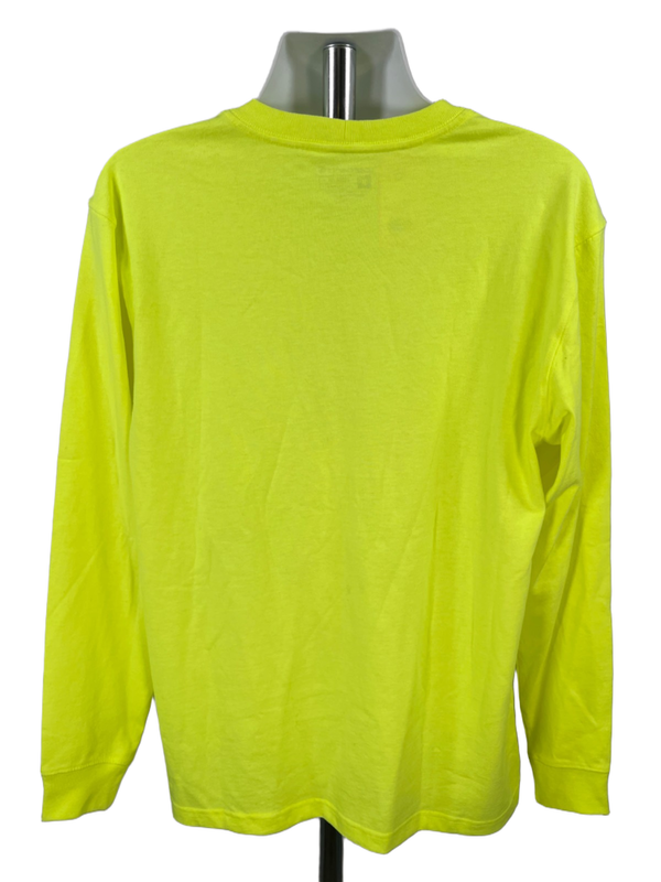 Carhartt Men's Bright Green Loose Heayweight Pocket Front Long Sleeve Shirt - M image 2