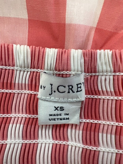 J By J Crew Women's Red Gingham Smocked Back Sleeveless Mini Dress - XS image 3