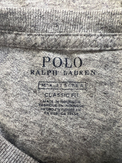 Ralph Lauren Polo Men's Gray Classic V Neck Heather Short Sleeve Tee Shirt - M image 3