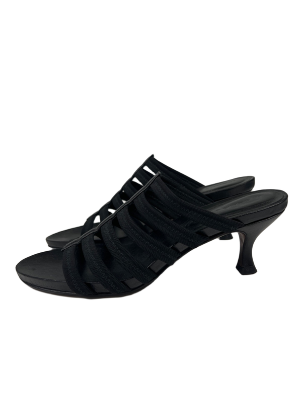 Donald J Pliner Women's Black Strappy Josee Kitten Heel Sandals - 8.5 image 5