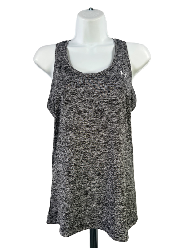Under Armour Women's Gray Heathered HeatGear Sleeveless Athletic Tank Top - XS