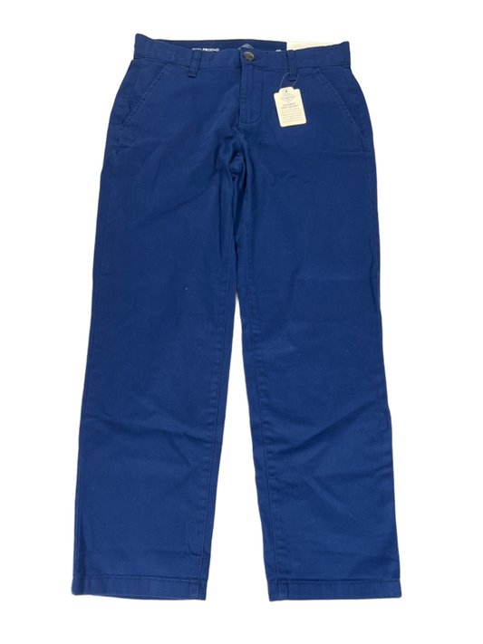 St. Johns Bay Women's Blue Girlfriend Chino Pants - 4 Petite
