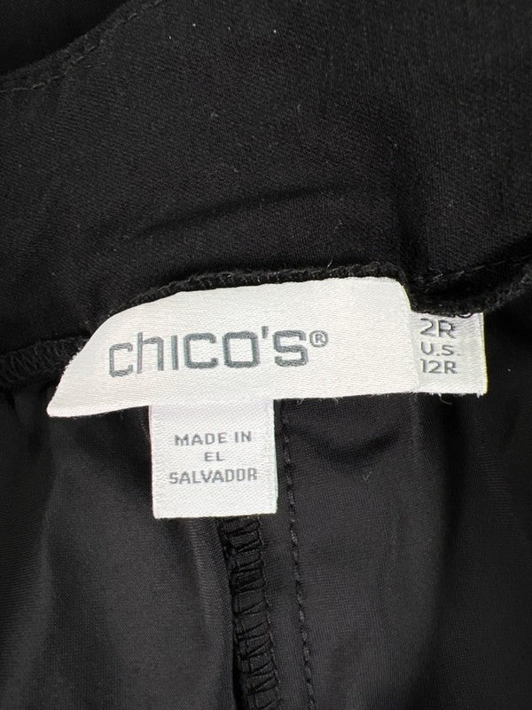 Chico's Women's Black Brigitte Slim Pull On Dress Pants - 2/US 12 image 3