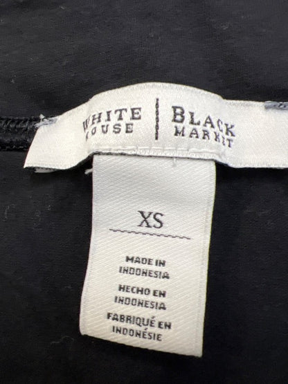 White House Black Market Women's Black Short Sleeve Tee Shirt - XS image 3
