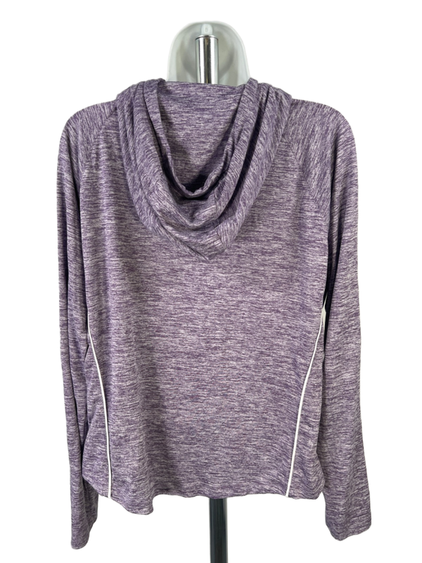 Under Armour Women's Purple Heather Tech Twist Pullover Hoodie Sweatshirt - L image 2