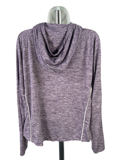 Under Armour Women's Purple Heather Tech Twist Pullover Hoodie Sweatshirt - L image 2
