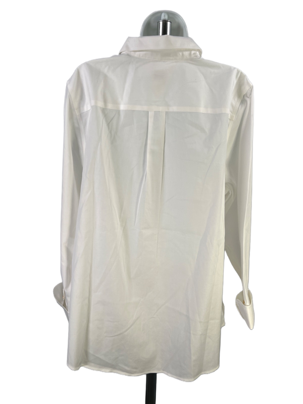 Chico's Women's White No Iron Long Sleeve Button Up Shirt - 3/US XL image 2