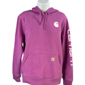 Carhartt Women’s Purple Relaxed Fit Long Sleeve Pullover Sweatshirt - M