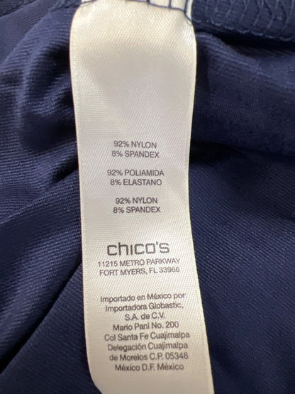 Chico's Women's Navy Blue Basic Sleeveless Shirt - 3/US XL image 4