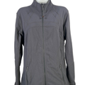 Lululemon Women's Gray Deep Coal Define Vented Zip Up Long Sleeve Jacket - 12